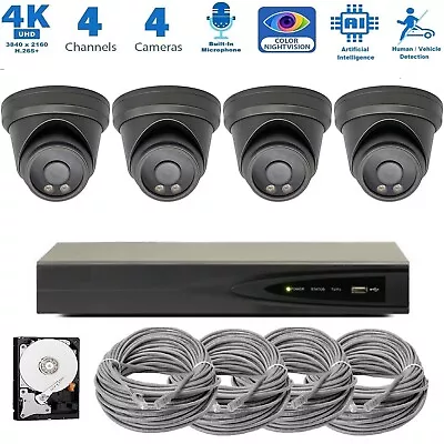 Hikvision 4K NVR 8MP Audio PoE IP Security CCTV Color Night Vision Camera System • $749.95