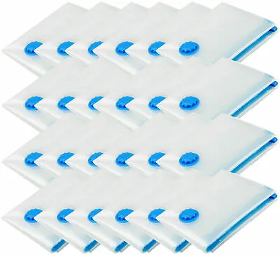 12 X LARGE SPACE SAVING VACUUM STORAGE BAGS CLOTHES BEDDING ORGANIZER VACUM • £10.95