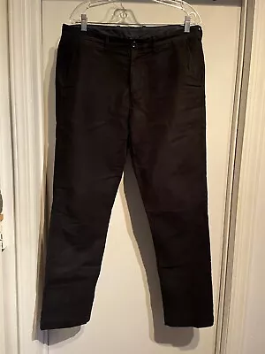 J. Crew 770 Black Moleskin Trousers 33/32 • $20