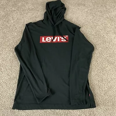 Levi’s Shirt Men’s Size Small Black Hooded Lightweight T1022 • $12.95