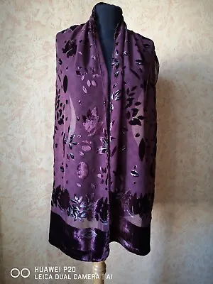 Versace Atelier Versace Vintage Rectangular Scarf Silk Floral Print Logo • $90