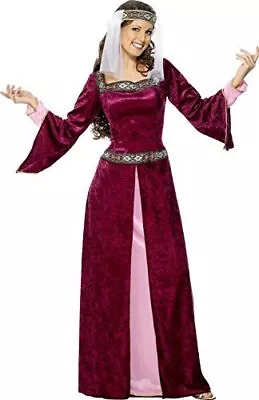 Smiffys Maid Marion Costume Burgundy (Size X1) • £31.41