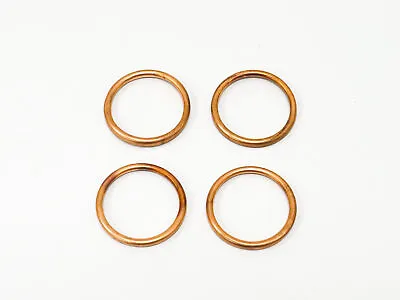 4x Exhaust Copper Gaskets For Kawasaki ZX-6R (ZX600R) 2009-2012 • £10.99