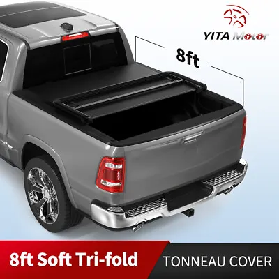 8 Ft Soft 3-fold Tonneau Cover For 99-23 Ford F-250 F250 F350 F-350 Super Duty • $185.99