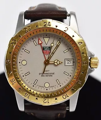 Men's Tag Heuer GMT Professional Wristwatch 155.706 NO RESERVE KD18 • $80.99