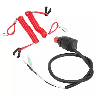 Marine Outboard Emergency Kill Switch Safety Lanyard PVC+ABS Fits For  • $11.24