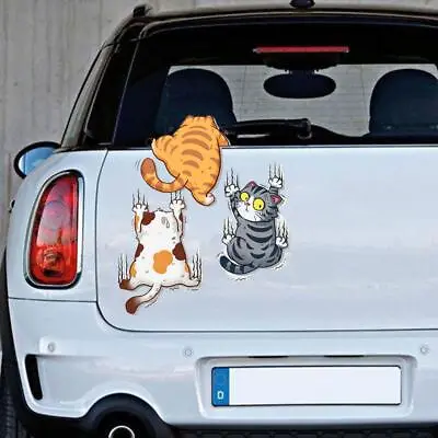 Cute Cat Adhesive Vinyl Decal Sticker Funny Pet Car Truck Window FAST • $2.24