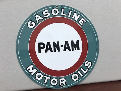 Pan Am Panam Oil Gasoline Racing Vintage Style Metal Sign • $20