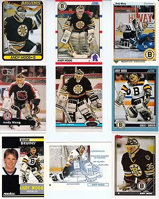 $41.12 • Buy 🏒 Huge 45 Different ANDY MOOG Cards Lot 1990 - 2007 Bruins Stars Canadians