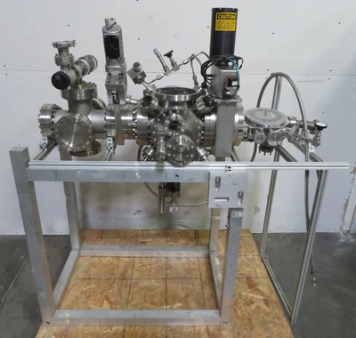 $5000 • Buy C185532 Conflat Multiport Load Lock Vacuum Chamber 6  8  6-Way Cross, Gate Valve
