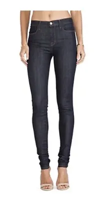 J Brand Womens Indigo Jess Super Skinny Jeans Denim Mid Rise Blue  24 Xxs Xs • $12