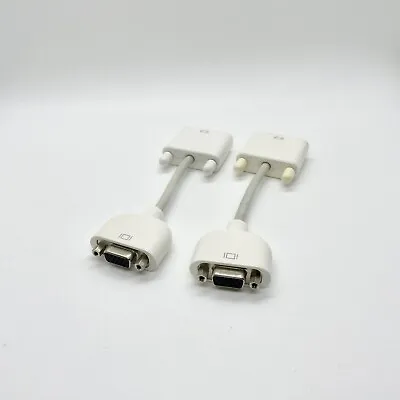 Lot Of 2 Genuine Apple DVI To VGA Video Display Adapter Cable  • $10.50