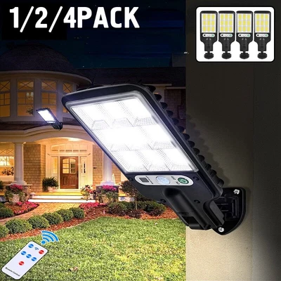 £6.99 • Buy LED Solar Powered PIR Motion Sensor Light Outdoor Garden Wall Light Bright Lamp