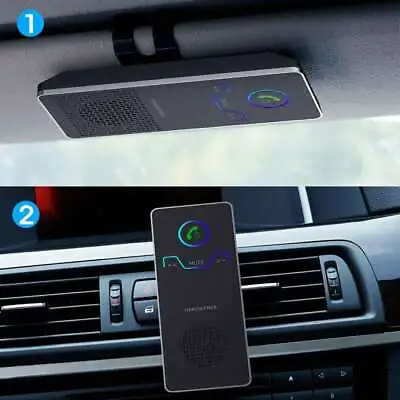 Bluetooth Hands Free Car Kit Sun Visor Loudest Loud Speaker Magnetic Clip • $44.99
