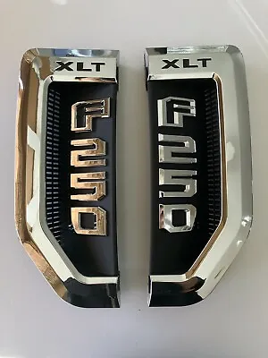 2017-2022 Ford Fender F-250 Xlt Nameplate Side Badges (l/r) Pair • $158