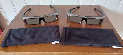 £15 • Buy 2 X Sony TDG-BR100 3D Glasses With Suede Cloth/storage Bag 3 D FOR BRAVIA TV