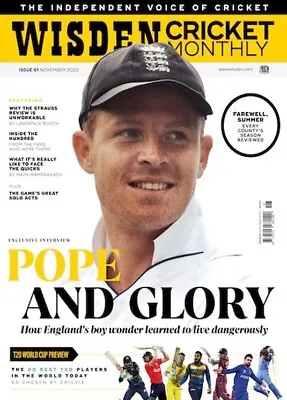 £6.50 • Buy Wisden Cricket Monthly Magazine Issue 61 - Nov 22