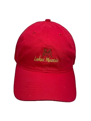 Lookout Mountain Tennessee Hat Red Baseball Cap Owl Legendary Adjustable • $11.99