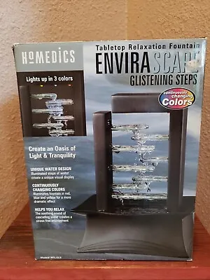 Homedics Envirascape Colot Changing Glistening Steps Tabletop Relaxing Fountain • $48.99
