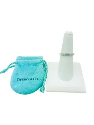 Tiffany & Co. Sterling Silver Notes  I Love You  Ring Size 7 - Pouch • $187.49