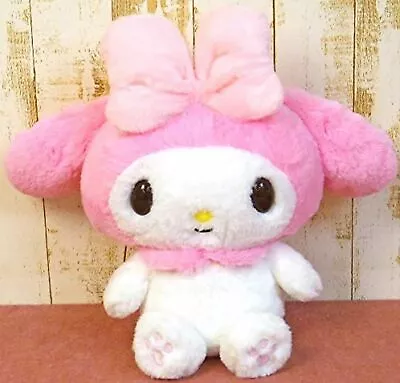 Sanrio My Melody Fluffy Stuffed Toy M Size Pink 30cm X 37cm X 17cm Plush Cutie • $52.44