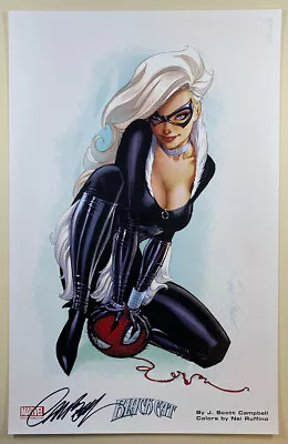 J SCOTT CAMPBELL Signed SUPERIOR SPIDER-MAN #20 COVER 11  X 17  ART PRINT BLACK  • $99.99