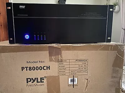 Pyle PT8000CH 19'' Rack Mount 8Ch Home Theatre Amplifier Multi Zone 8000 Watt • $373.35