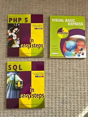 Visual Basic Express PHP 5 SQL In Easy Steps Mike McGrath Study Uni Guide Colour • $34.80