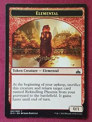 Magic The Gathering RIVALS OF IXALAN ELEMENTAL TOKEN Card MTG • $7.99