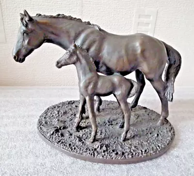 Heredities Mare & Foal Cold Cast Bronze • £10