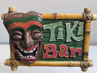 Tropical Tiki Bar  Sign Tropical Tiki Bar Man Cave 7 X5 X1.5  Vintage Kmart  • $10