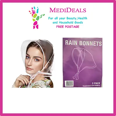 Rain Bonnet - Resistant Outdoor Rain Hood Cover CHOSSE 1 Or 3 Park • £3.35