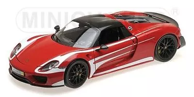 MINICHAMPS 2013 Porsche 918 Spyder Weissach Package Red 1:18 LE 300pcs*New! • $249