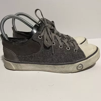 UGG Australia Evera Suede Low Top Lace Up Gray Sneakers Women's 7 • $8.49