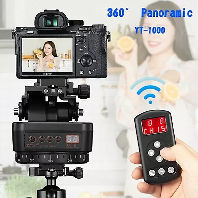 Remote 360° Panoramic Rotating Tripod Head ZIFON YT-1000 For Gopro DSLR Phone • $127.88