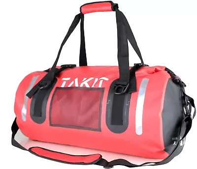 Waterproof Duffle Bag Travel Dry Bag 40L Roll Top 500D PVC For Motorcycle Tail K • $47.99