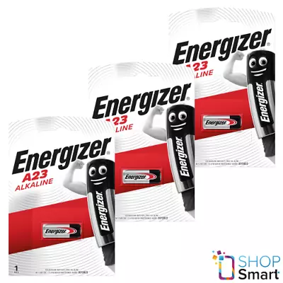 £6.19 • Buy 3 Energizer Alkaline A23 Batteries 12v Gp23 Ak23a L1028 Lr2 Exp 2021 1bl New