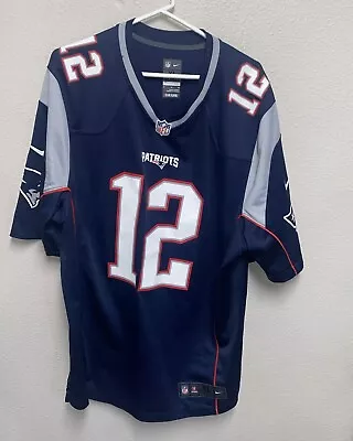 Nike Players TOM BRADY #12 NEW ENGLAND PATRIOTS On-Field Football Jersey • $35