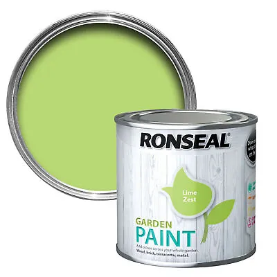 🎨Ronseal Outdoor Garden Paint 750ML Exterior Wood Metal Stone Brick-All Colours • £9.95