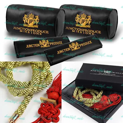 Gold JUNCTION PRODUCE VIP Car Neck Rest Pillow Headrest Set + GR Kin Tsuna Rope • $48.88