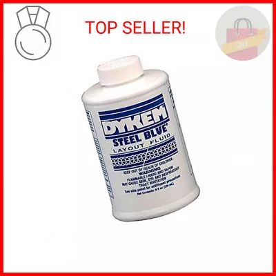 Dykem Layout Fluid Blue 8 Oz. Can And Brush In Cap. Machinist Dye For Metal Lay • $23.16