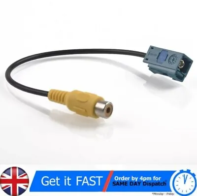 Fakra Female To RCA Camera Connector Adapter Rear Parking Conversion Cable • £7.95