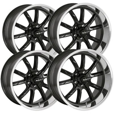 (Set Of 4) Staggered Ridler 650 17x717x8 5x4.75  +0mm Matte Black Wheels Rims • $817.96