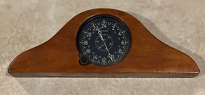 Vintage Waltham U.S. Navy Military Aircraft Clock 8 Day Civil Date Indicator • $329.98