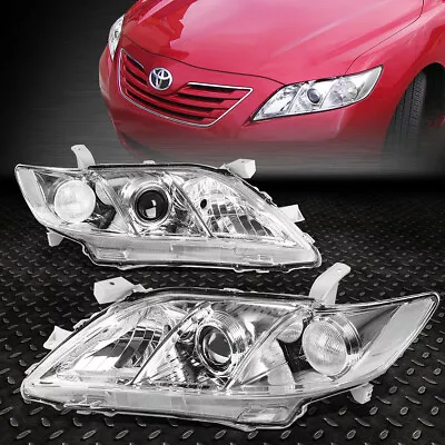 For 07-09 Toyota Camry Chrome Housing Clear Corner Projector Headlight Head Lamp • $77.88