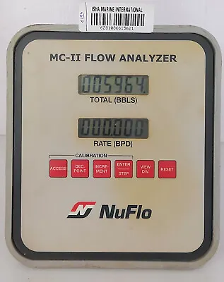 Nuflo Mc-ii Flow Analyzer Mc-361424 5621 • $911.09