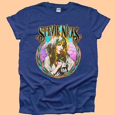 Stevie Nicks Rock Hippy 70s 80s Love Music Men's Printed Woman Tshirt UK Purple • £9.99