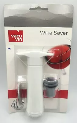 $8.88 • Buy Vacu Vin 0054241 Vacuum Pump With Wine Stopper White NEW FACTORY SEALED 