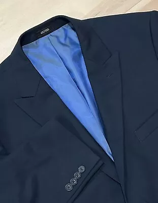 J Ferrar JF Modern Fit Navy Blue Sport Coat Suit Jacket 44R Blazer • $21.90