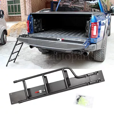 New Duty Tailgate Ladder Step For Pickup Truck F150 F250 Silverado Sierra Ram • $129.99